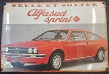 VINTAGE METAL PLATE ALFA ROMEO