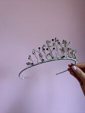 Tiara Wedding Headband Red And Silver 