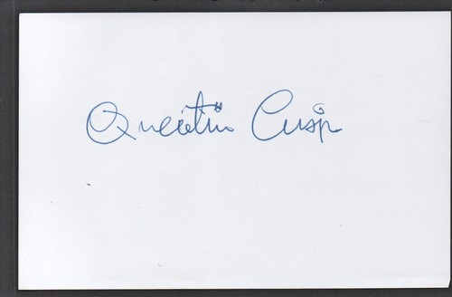 Quentin crisp authentic signed - crisp,