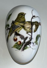 COALPORT LIDDED EGG DISH BRITISH BIRDS GREENFINCH DESIGN EXCELLENT PORCELAIN