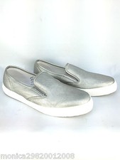 TOPSHOP SILVER SLIP ON FLAT