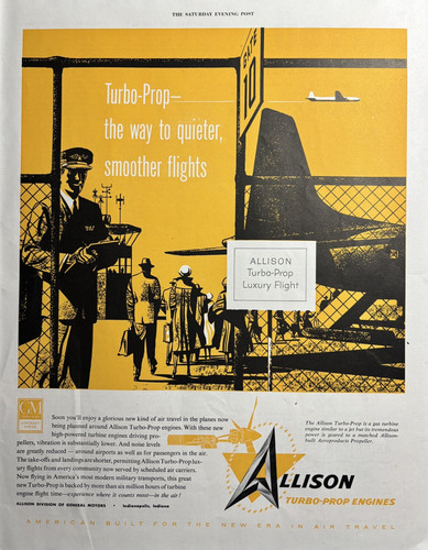 1954 allison turbo prop - prop, gas