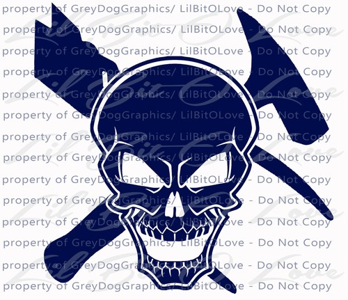 Sheet metal skull vinyl - skull, decal
