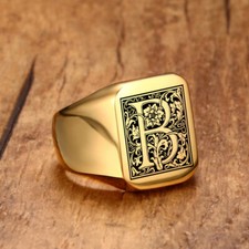 Gold Signet Ring Signature