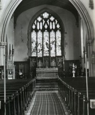 Heanor Parish Church Interior stained glass window gothic religious history #12