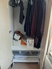 Ikea Hjalpa white wardrobe