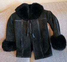 Black Suede Jacket Sheepskin