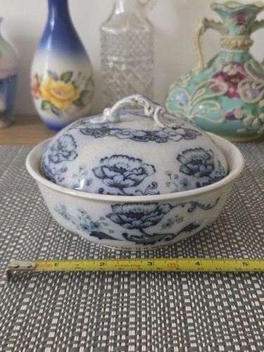 Antique 1890s blue white - &,