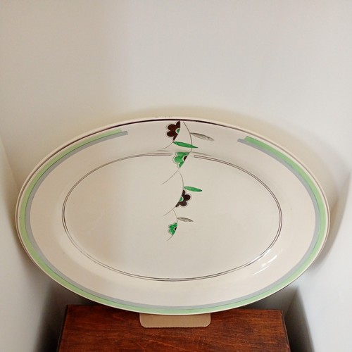 Large art deco plate - art,