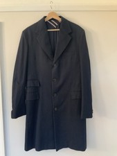 Tommy Hilfiger Men's Dark Blue Macintosh / Rain Coat with Detachable Lining