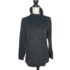 Lululemon Press Pause Pullover Sweatshirt Hoodie Black 6 W3APLS Activewear