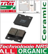2 organic rear brake pads TRW