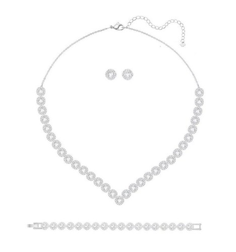 Tennis necklace earrings - tennis,