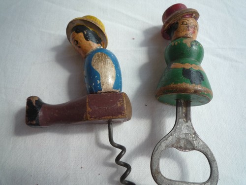 Vintage wooden character - wooden,