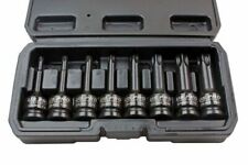 1/2" Drive Long Impact Torx Bits Socket Set T30 - T80 US PRO INDUSTRIAL 8pc Star