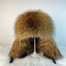 Men's Real Raccoon Fur Hat