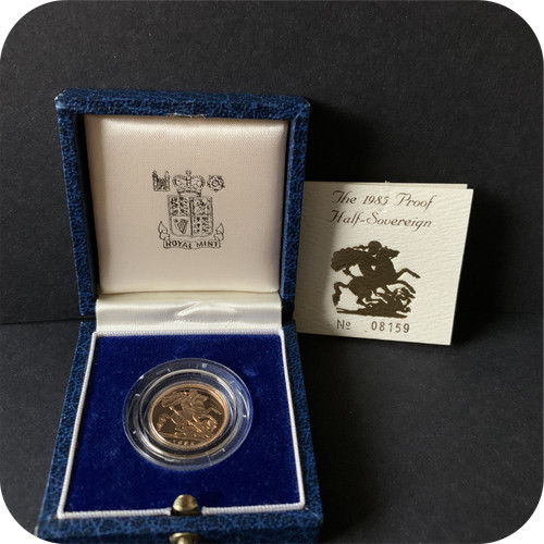 1985 proof half gold - proof,