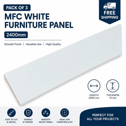 White mfc melamine shelving - mfc,