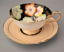 Vtg. Paragon Bone China ~  Nasturtium ~ Teacup & Saucer ~ 30/40's