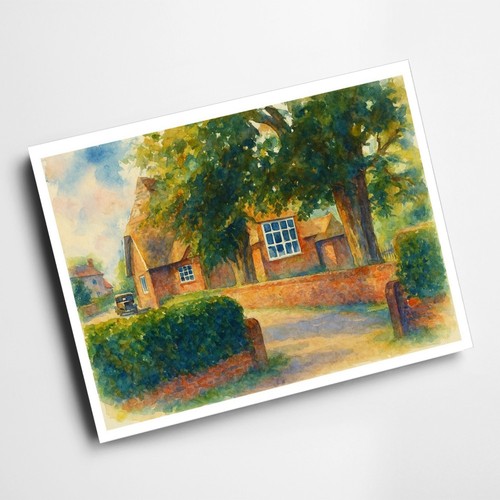 Print the village school - -,