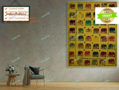 Elephant design kantha - design,