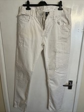 Peviani White Denim Jeans Size