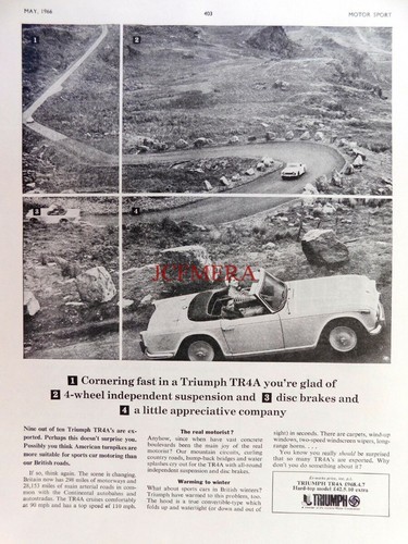 Triumph tr4a sports - 'tr4a', 1966