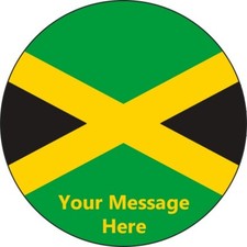 Jamaica Flag Personalised Cake