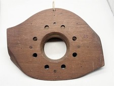 ANTIQUE WOOD WOODEN PROPELLER BOSS LETTER RACK WW1 SPIRFIRE PLANE TRENCH ART