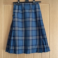 Kinloch Anderson Vintage Tartan Kilt Made in Scotland 100% Wool S 10 Appt. Queen