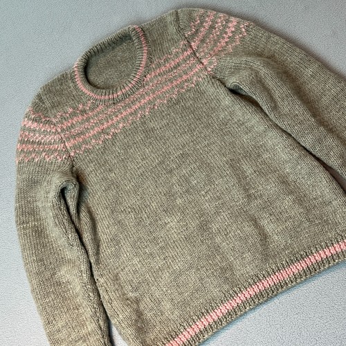 Hand knit wool fair isle - fair,