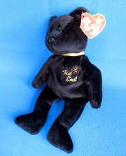THE END black TEDDY BEAR plush