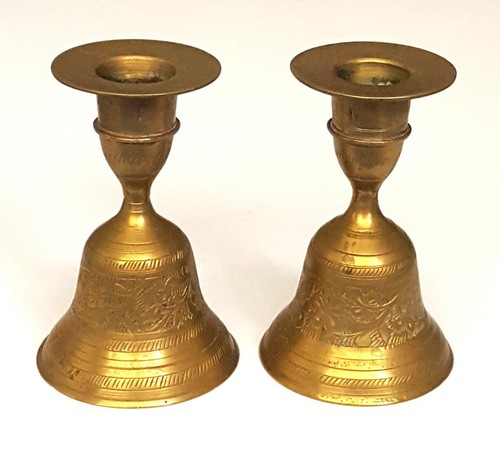 Pair vintage indian bell - of,