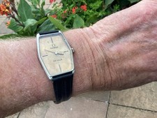 Omega De Ville Rare Hexagon Brass Dial 1970’s Exemplary Vintage Condition.