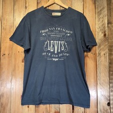 Levi's T Shirt Blue Mens Large