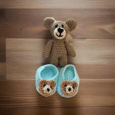 Handmade crochet baby blue - crochet,