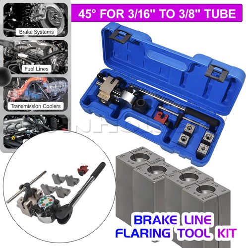 Car brake line flaring tool - flaring,