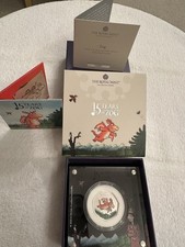 Royal Mint Zog 2025 Uk Silver Proof 50P Coin With COA Boxed
