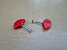 2 Pieces Genuine Sovereign Handle Wing & Bolt Screw Fixing Knob Red C5