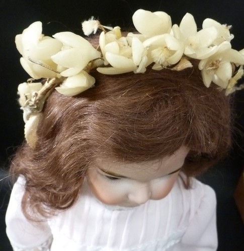 Wax flowers head band - wax,