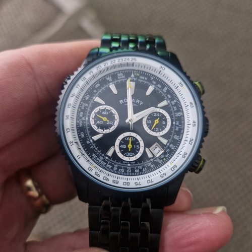 Rotary black chronospeed - black, watch