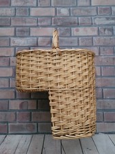 LARGE WICKER STAIR BASKET