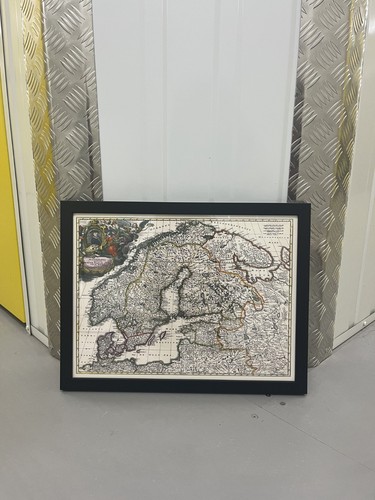 Framed old map - old,