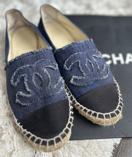 Chanel canvas denim logo - canvas, cc