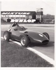 TONY BROOKS VANWALL 1957 GOODWOOD GLOVER TROPHY ORIGINAL KLEMANTASKI PHOTO FOTO