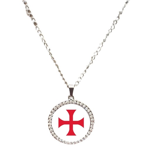 Knights templar cross silver - knights,
