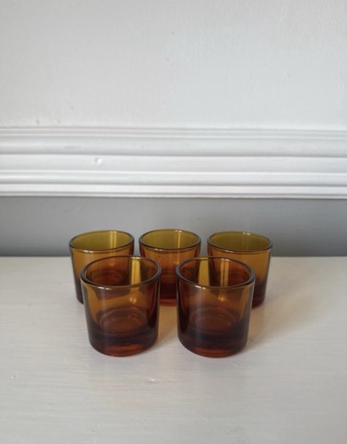 Vintage amber glass - amber, shot