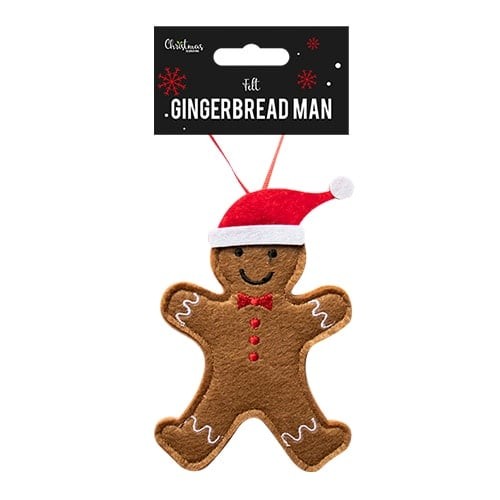 Christmas gingerbread man felt - gingerbread,