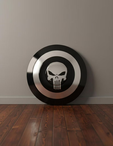 Punisher skull shield metal - punisher,