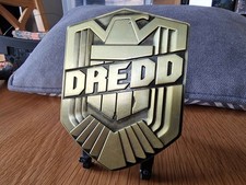 Judge Dredd metal badge with